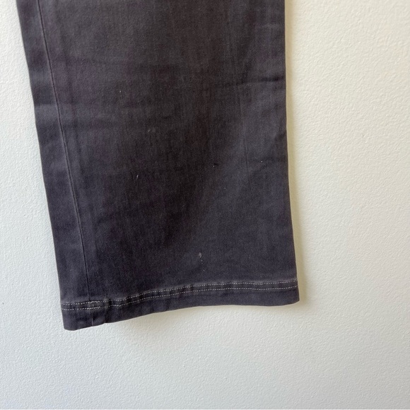 DKNY Vintage Y2K Floral Embroidered Patchwork Gray Flare Jeans - Picture 3 of 8